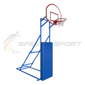 Купить Стойка стритбольная складная с фанерным щитом, кольцом, сеткой и защитой Street в Балтийске 