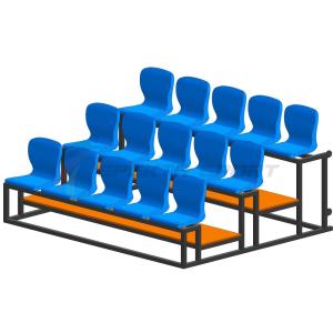Купить Трибуна мобильная 3 ряда сиденья пластиковые на 15 мест в Балтийске 