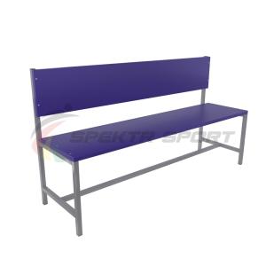 Купить Скамейка для раздевалок со спинкой (цельная) 1500 мм ЛДСП в Балтийске 